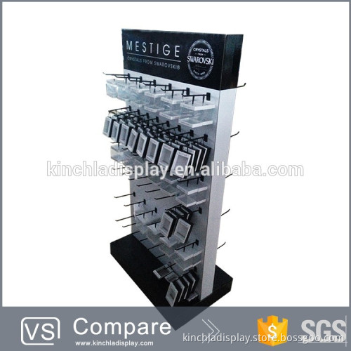 Paper cardboard floor display stand with hook